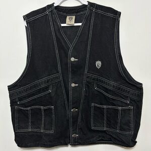 Vintage JNCO Denim Jean Streetwear Vest Mens Size XL Made In The USA